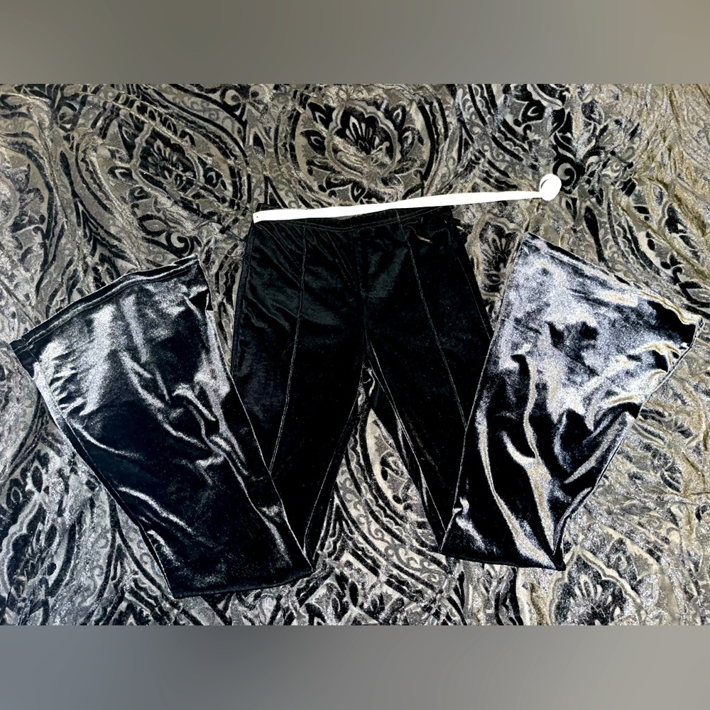 Goth velvet pants